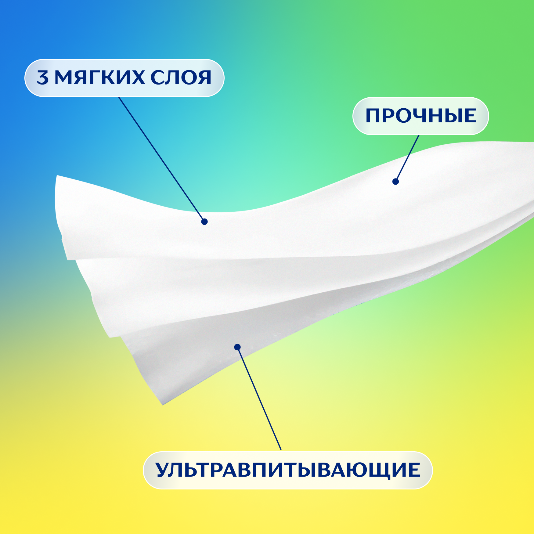 Салфетки бумажные в коробке Zemma Детские, 3 слоя, 90 шт. - фото №2