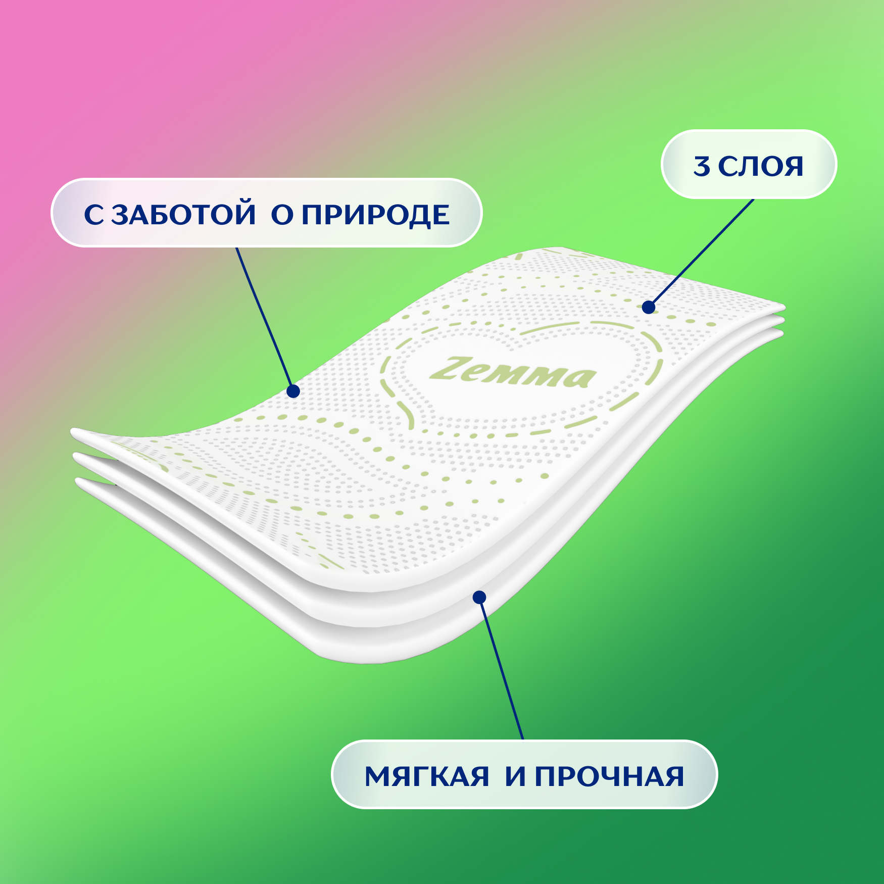 Туалетная Бумага Zemma Natural Comfort Тропические Цветы, 3 слоя, 12 рул. - фото №2